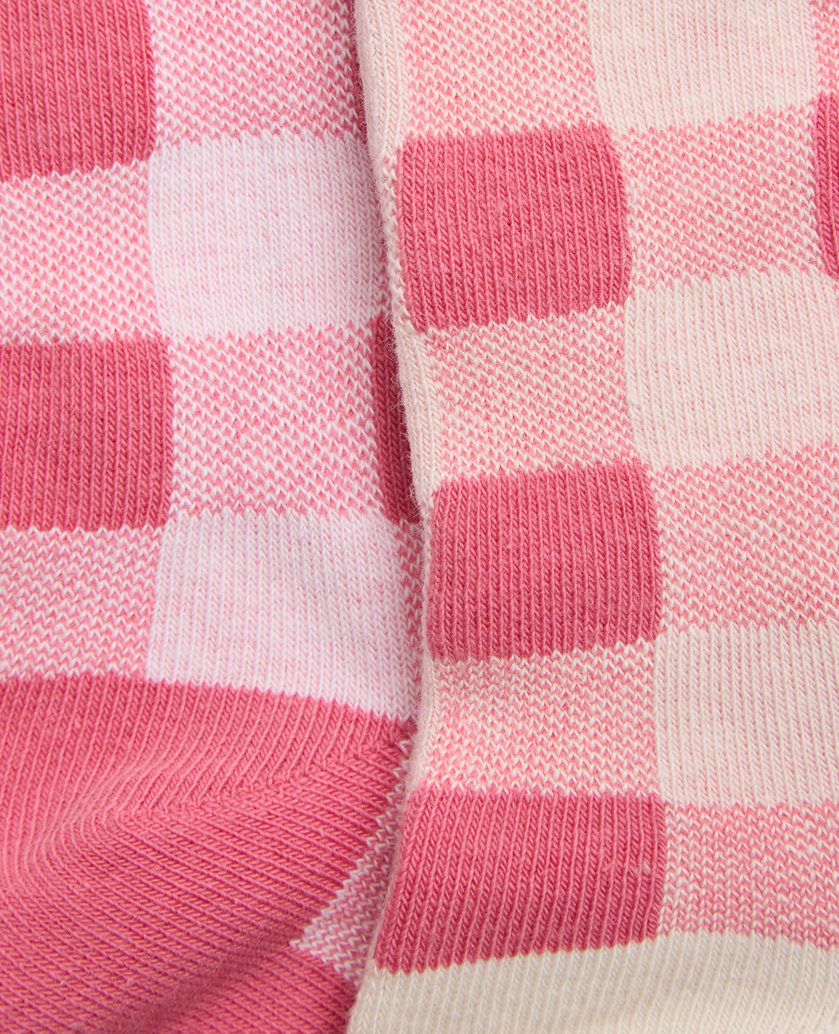 Lot de 2 paires de chaussettes à carreaux bords ondulés