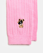 Chaussettes hautes avec oursons brodés