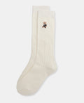 Paire de chaussettes avec broderie ourson