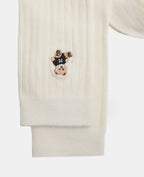 Paire de chaussettes avec broderie ourson