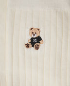Paire de chaussettes avec broderie ourson