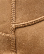 Bottes courtes fourrées en suédine