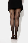 Paire de collants avec ligne et nœud