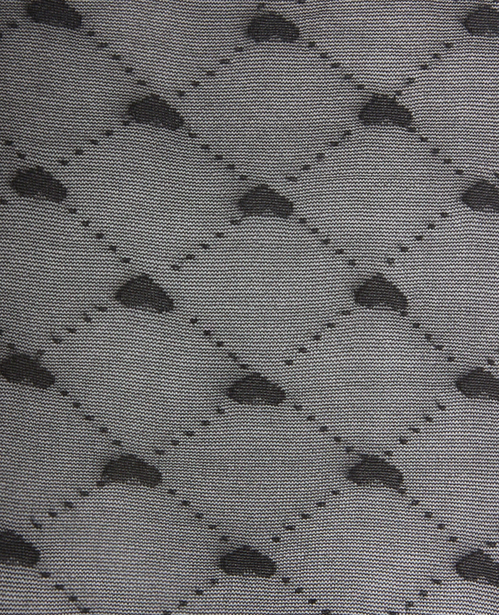 Paire de collants avec croisillons et cœurs