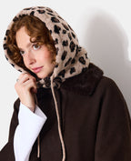 Cagoule motif léopard