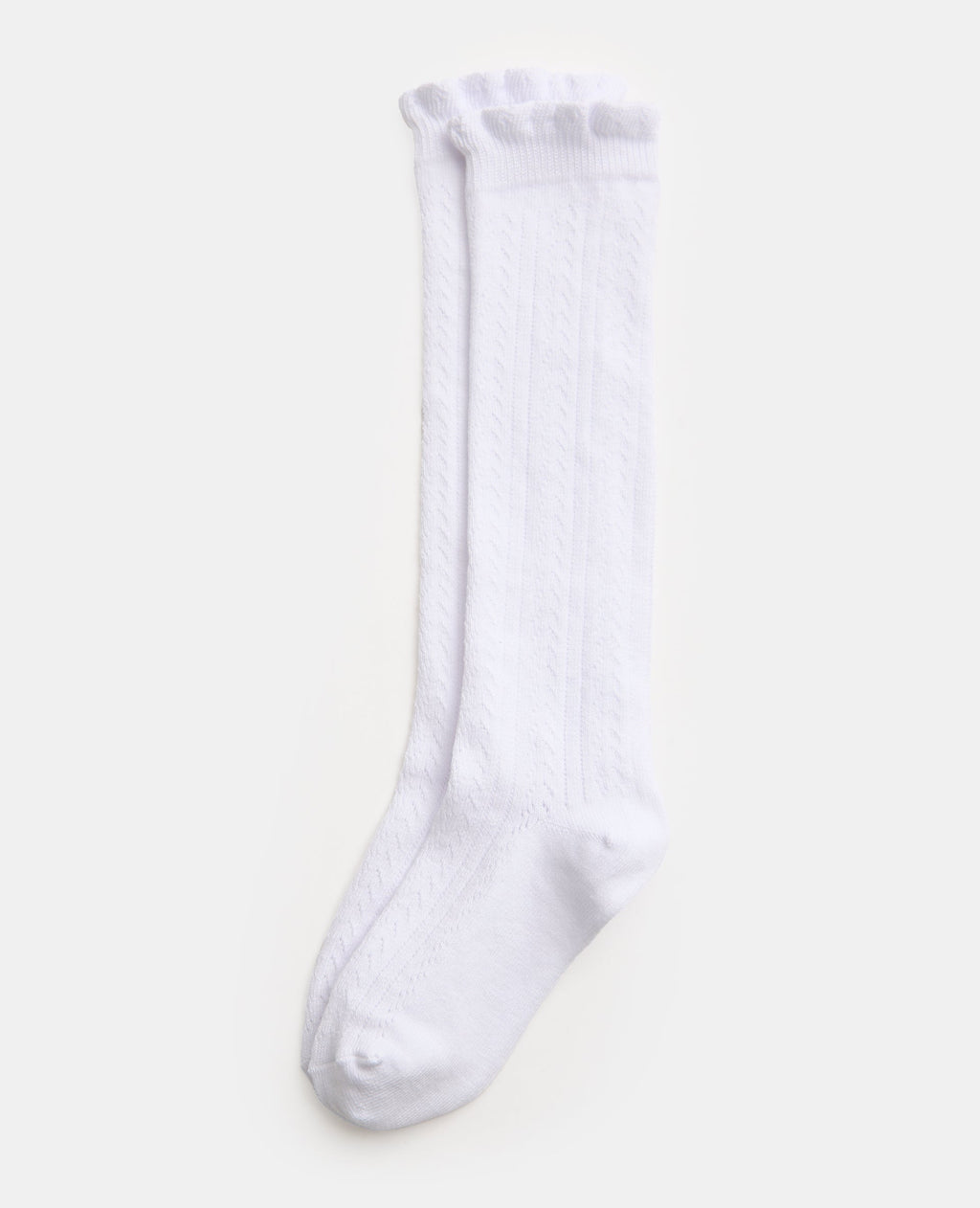 Chaussettes hautes en maille fantaisie