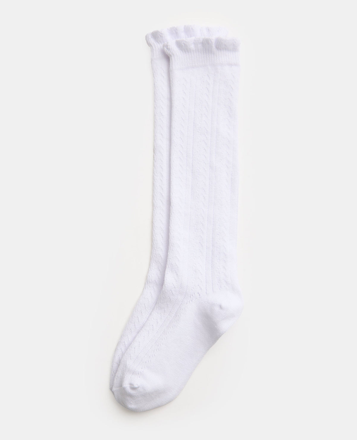 Chaussettes hautes en maille fantaisie
