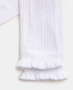 Chaussettes hautes en maille fantaisie