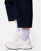 Paire de chaussettes en maille fluffy avec coeur
