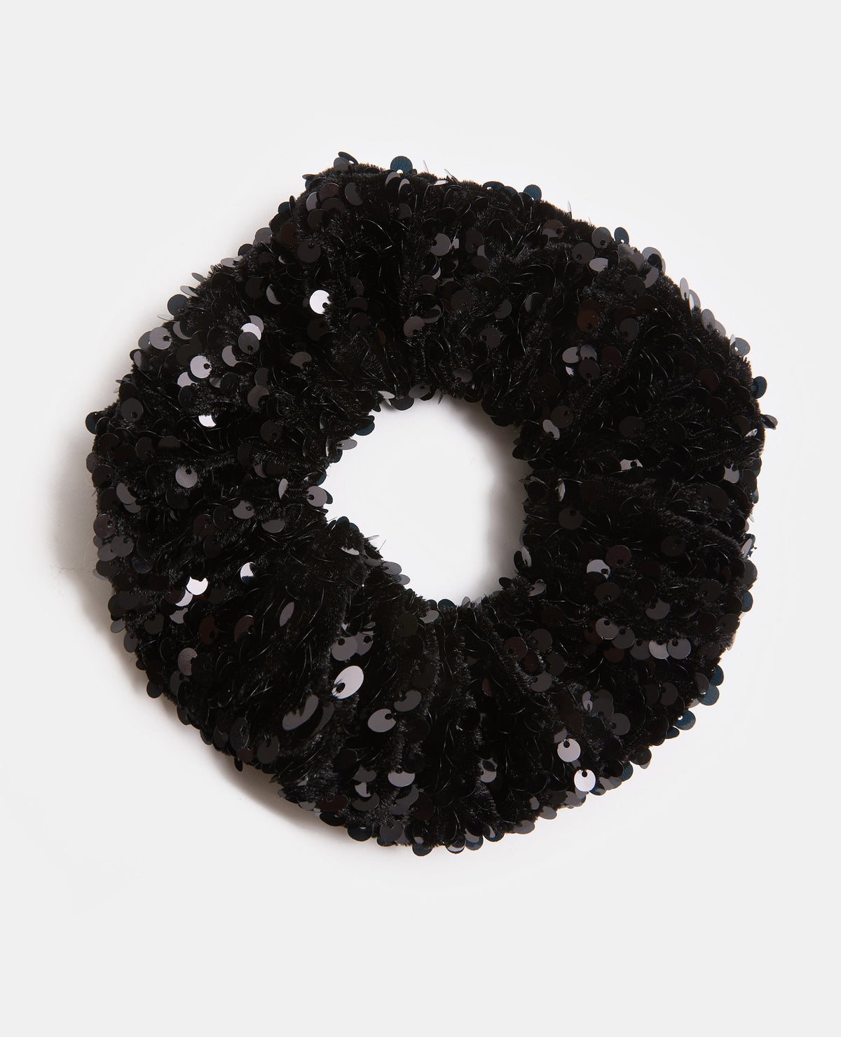 Chouchou en velours avec sequins