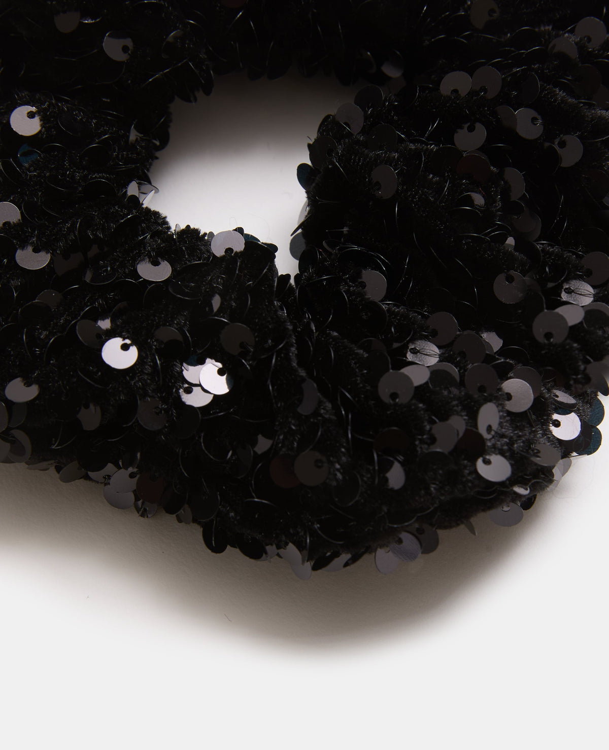 Chouchou en velours avec sequins