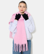 Paire de gants en maille chenille