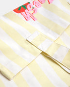Tote bag en toile rayée avec tomates
