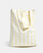 Tote bag en toile rayée avec tomates