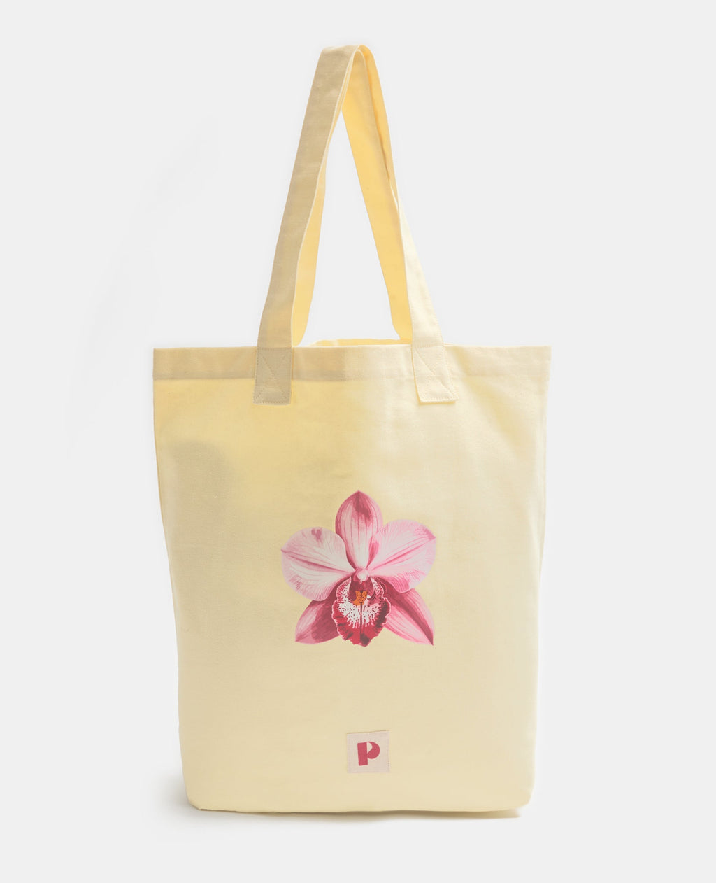 Tote bag en toile avec fleur orchidée