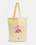 Tote bag en toile avec fleur orchidée