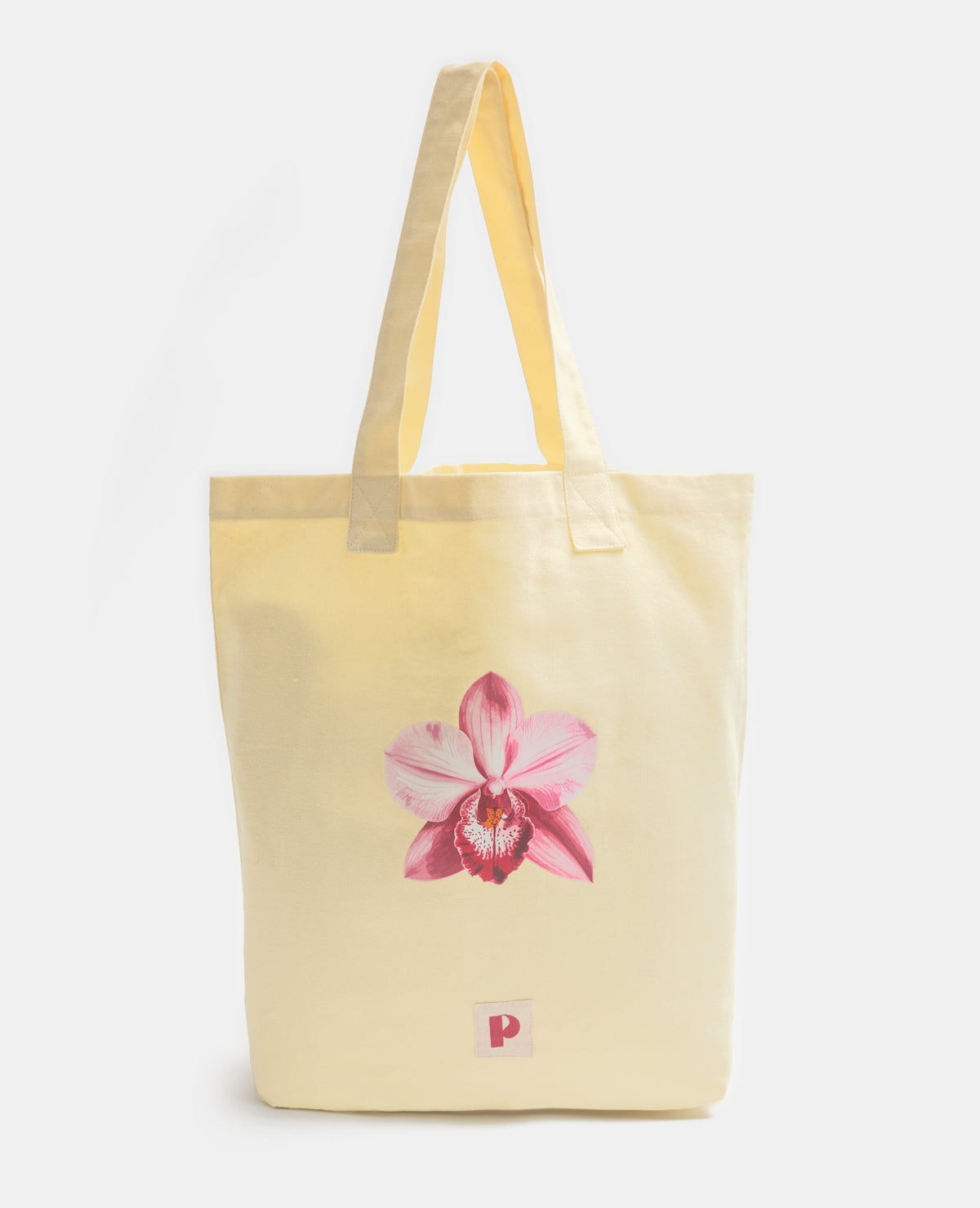 Tote bag en toile avec fleur orchidée