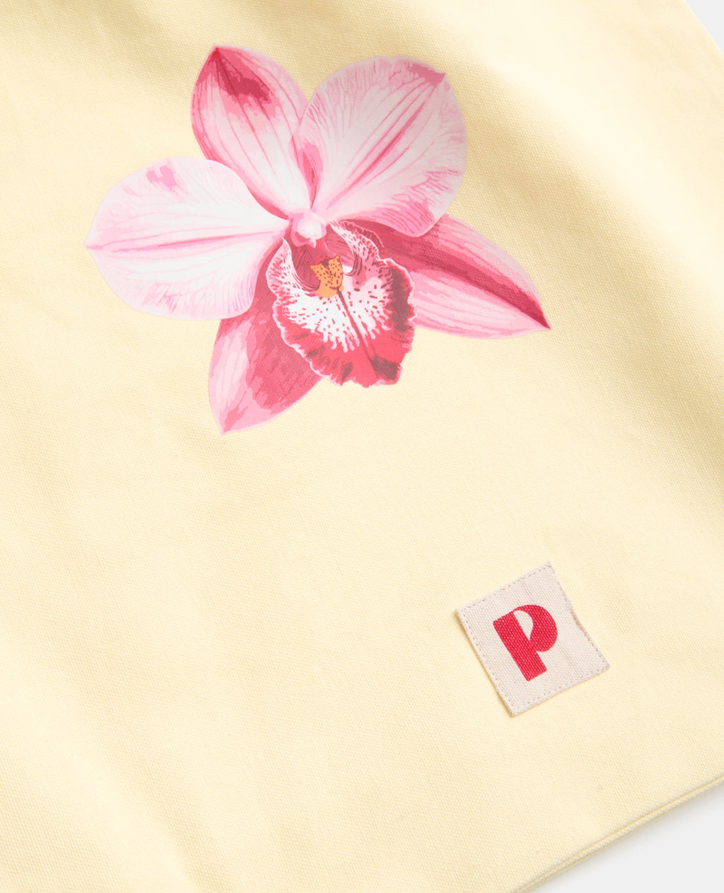 Tote bag en toile avec fleur orchidée
