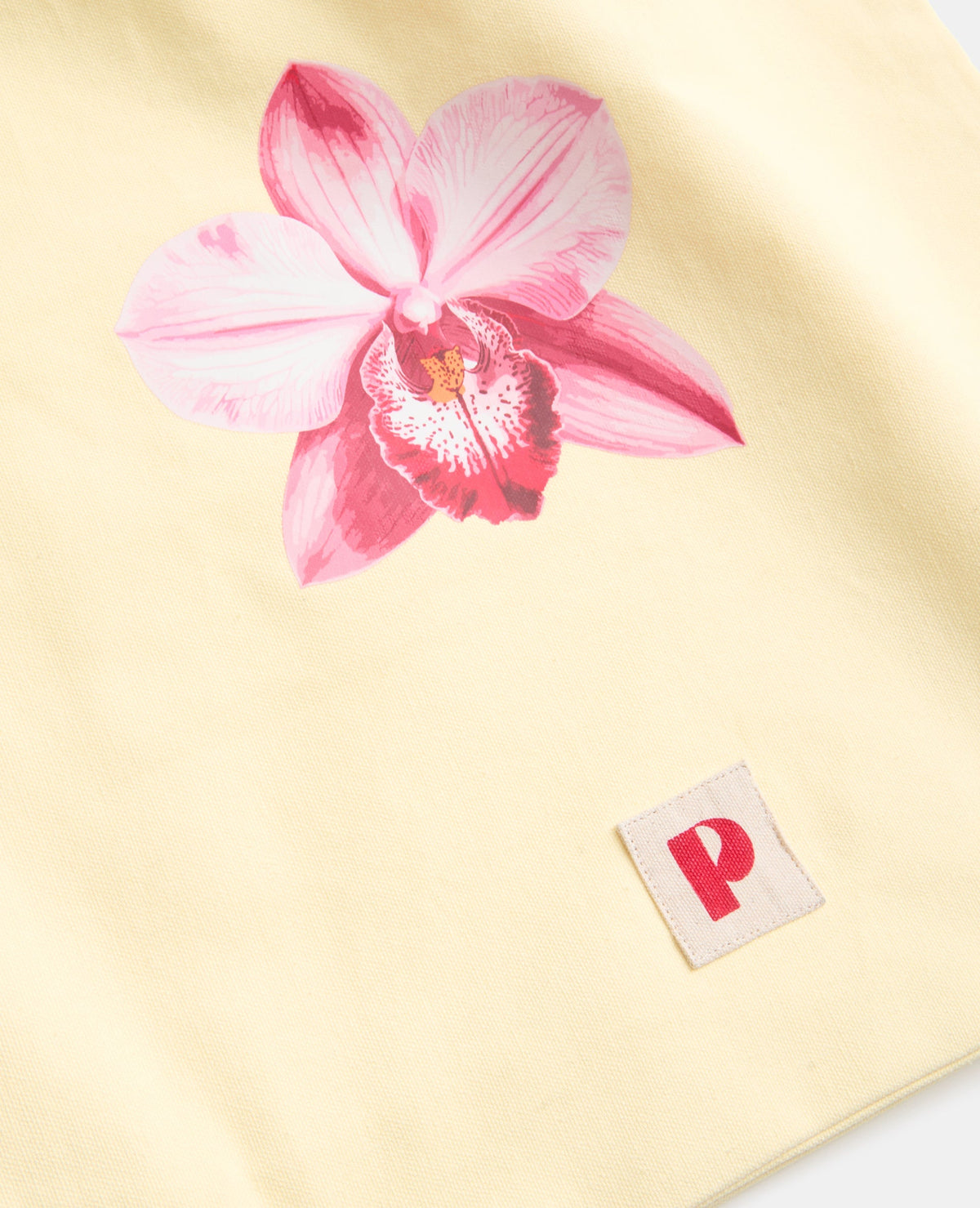 Tote bag en toile avec fleur orchidée