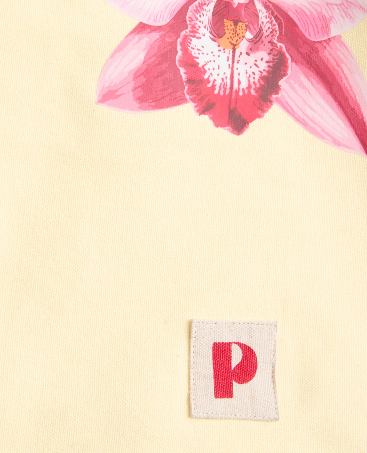Tote bag en toile avec fleur orchidée