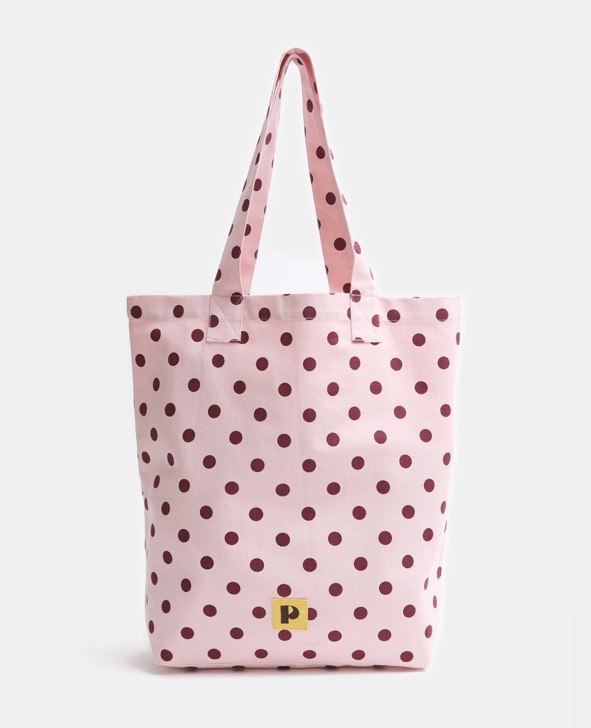 Tote bag en toile motif pois