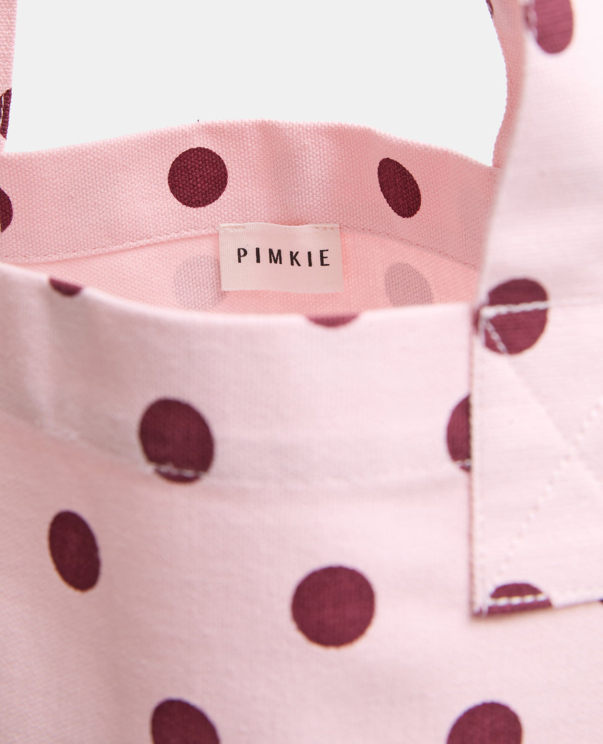 Tote bag en toile motif pois