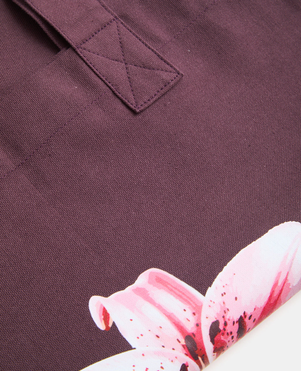 Tote bag en toile avec fleur lys