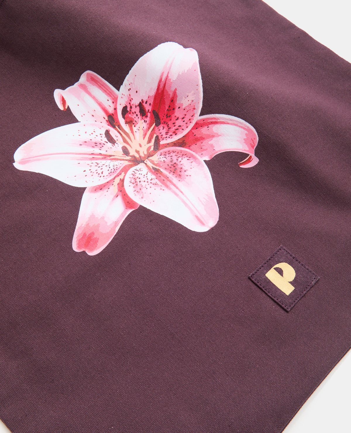 Tote bag en toile avec fleur lys