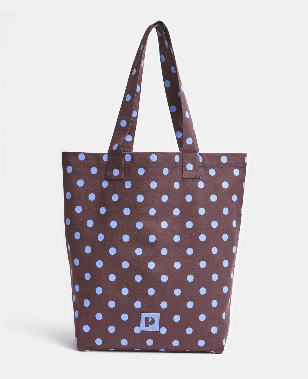 Tote bag en toile motif pois
