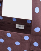 Tote bag en toile motif pois
