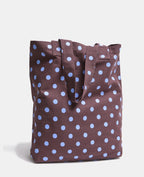Tote bag en toile motif pois