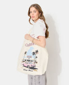 Tote bag en toile avec motifs California