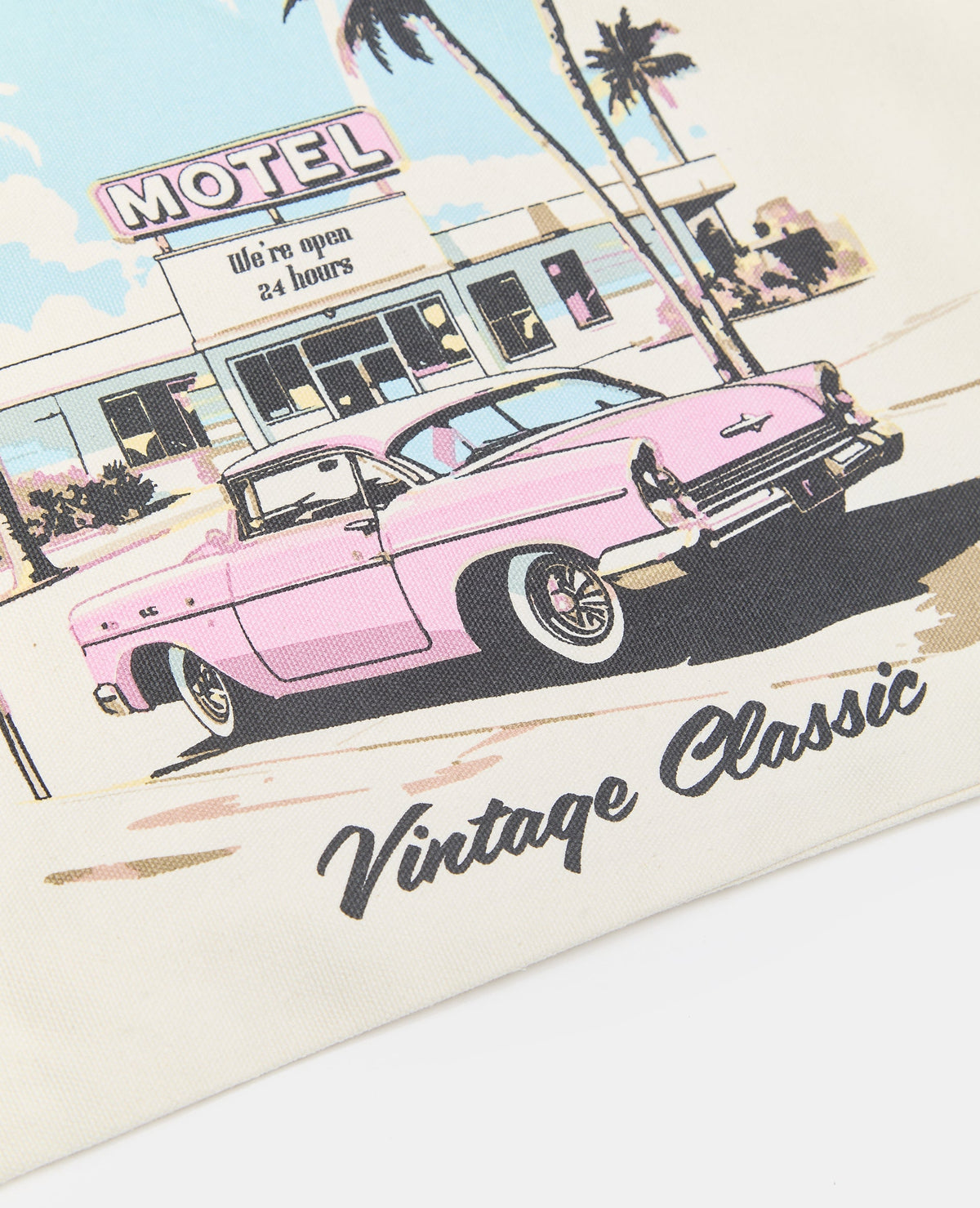 Tote bag en toile avec motifs California
