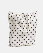 Tote bag en toile avec pois