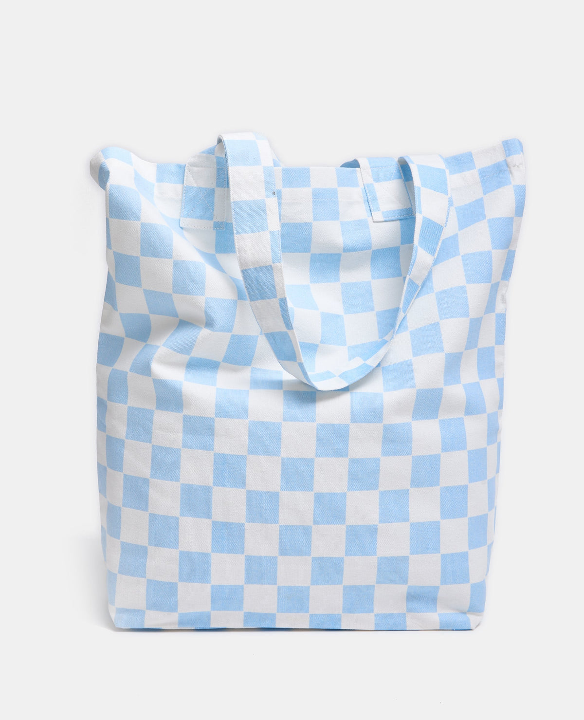 Tote bag en toile damiers avec citrons