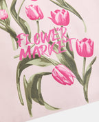 Tote bag en toile avec motifs Tulipes