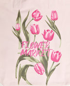 Tote bag en toile avec motifs Tulipes