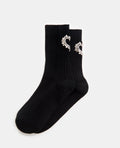 Paire de chaussettes avec cœur en strass