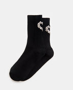 Paire de chaussettes avec cœur en strass