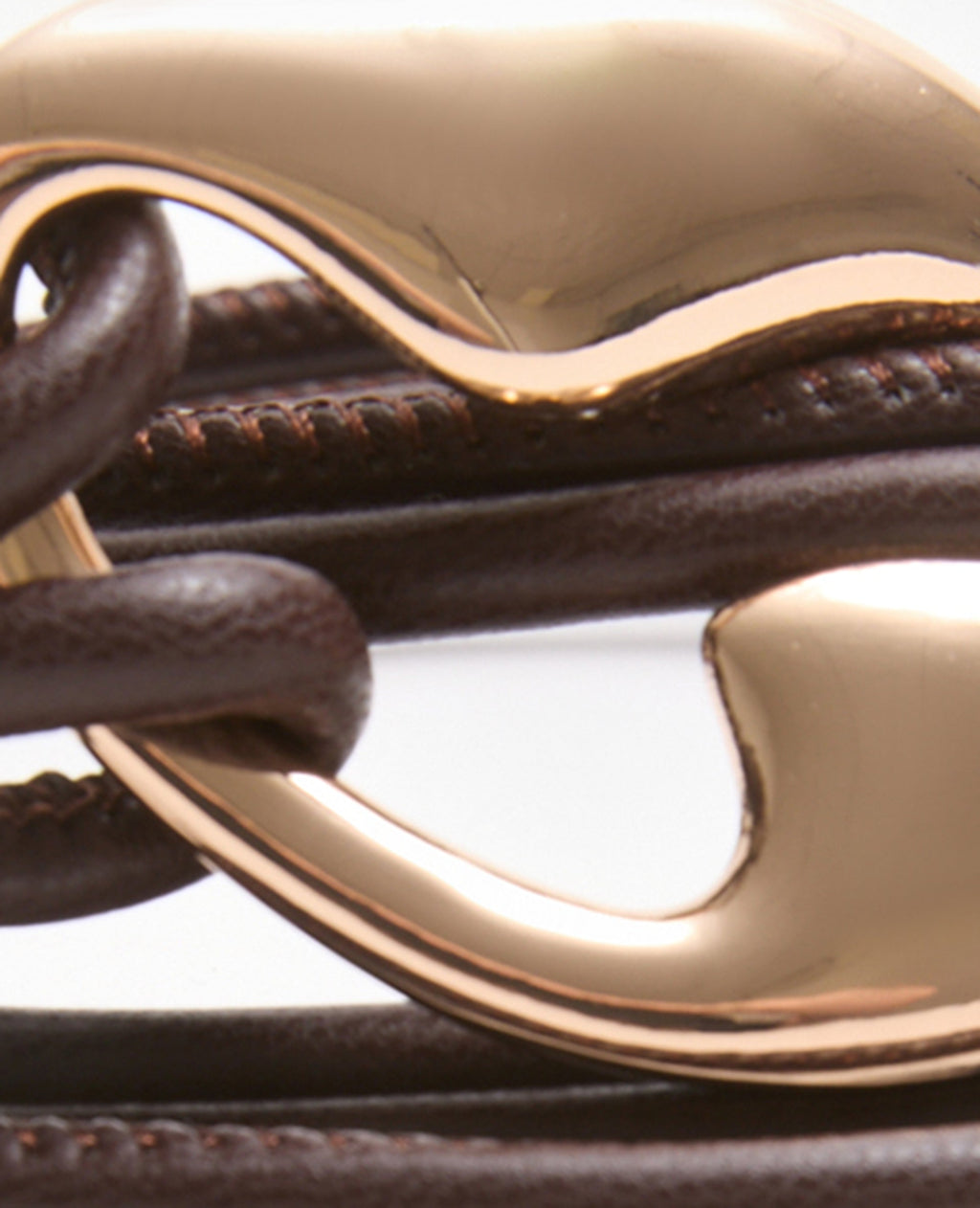 Ceinture cordon en simili avec boucle fantaisie