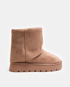 Boots fourrées avec semelles compensées