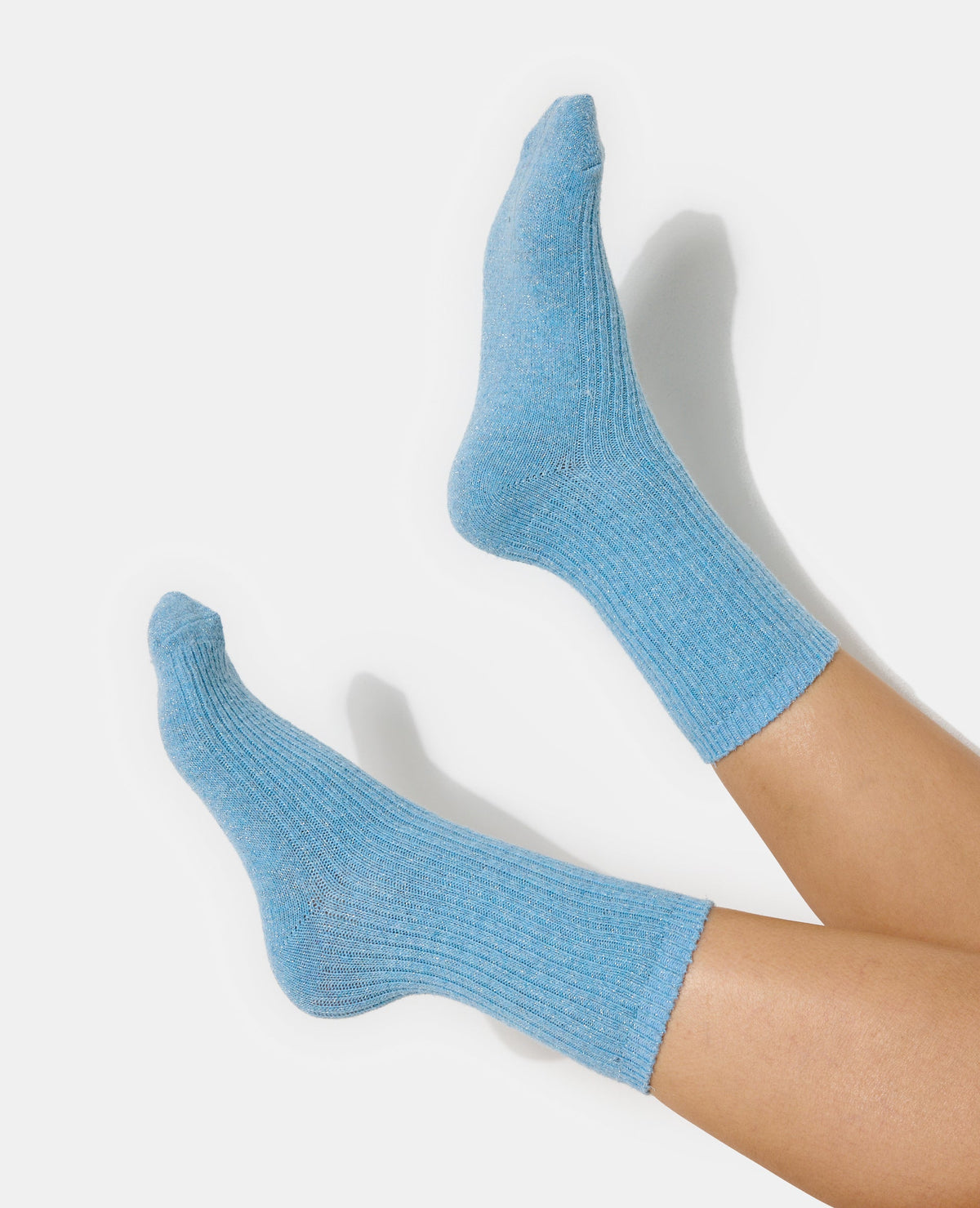 Paire de chaussettes en maille avec lurex