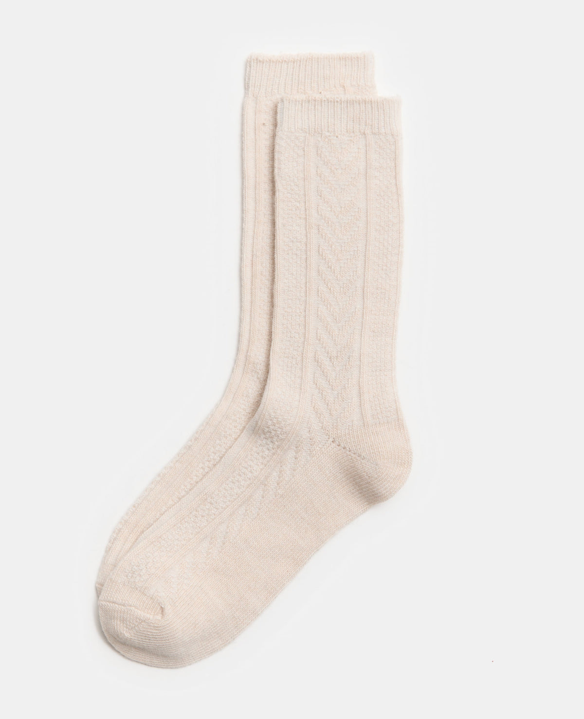 Paire de chaussettes hautes en maille fantaisie