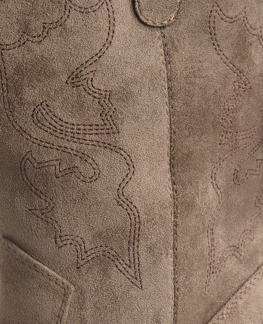 Santiags en suédine avec broderies western