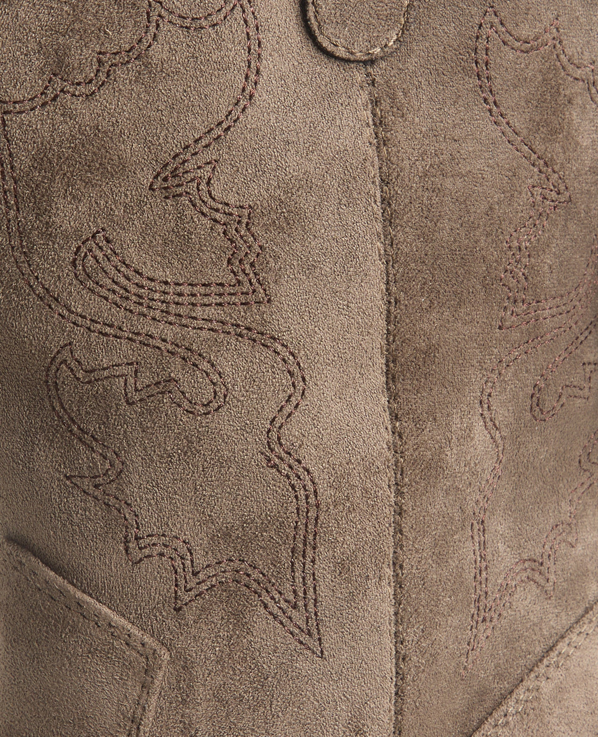 Santiags en suédine avec broderies western