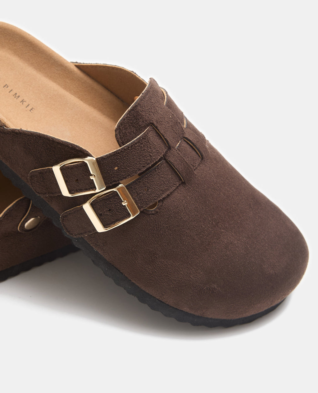 Mules sabots en suédine 2 brides