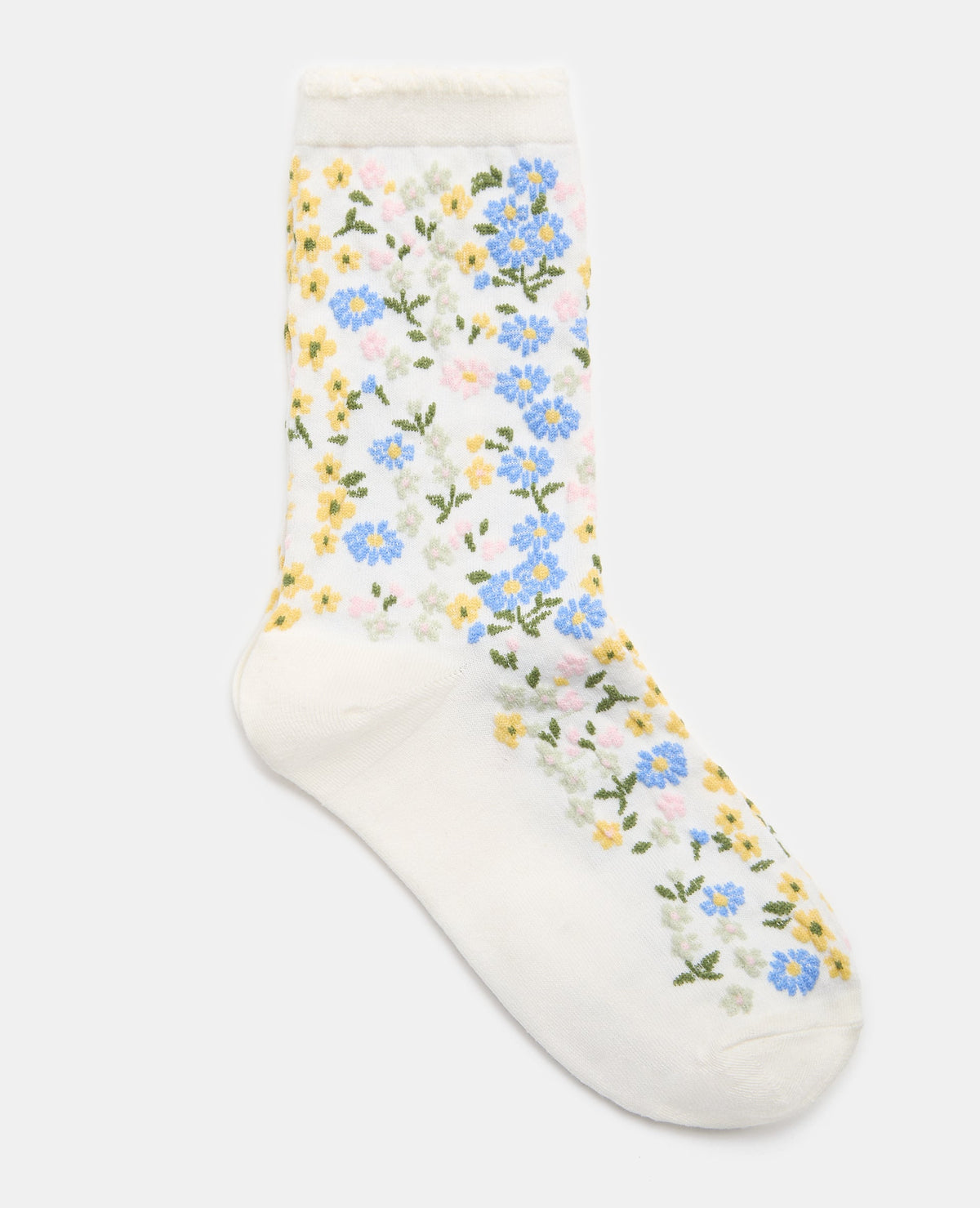 Paire de chaussettes avec fleurs
