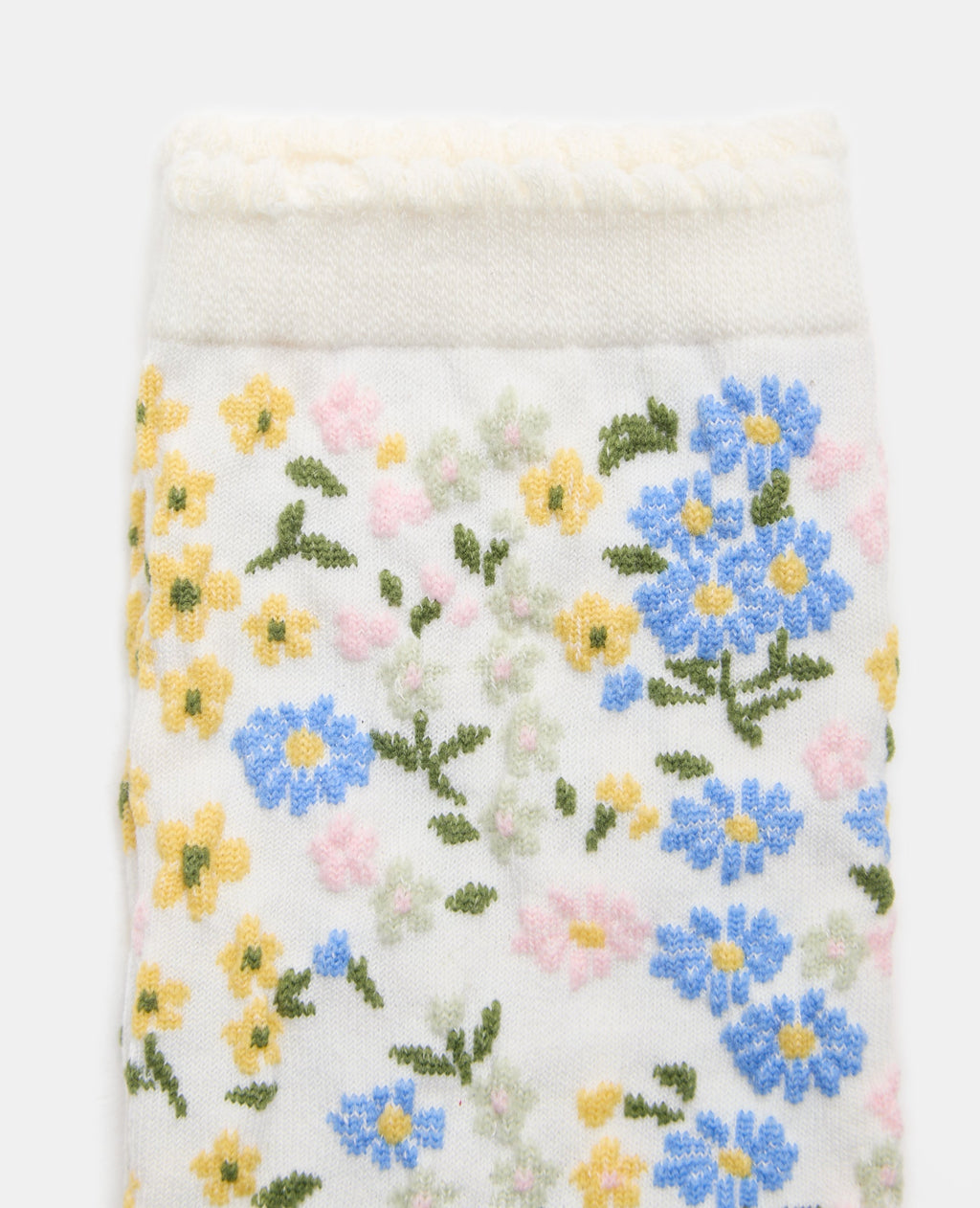 Paire de chaussettes avec fleurs