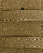 Ceinture large aspect suédine avec boucle ovale