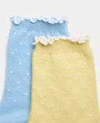 Lot de 2 paires de chaussettes avec pois